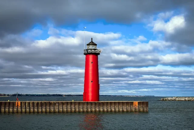 Kenosha North Pierhead Light, Wisconsin, USA