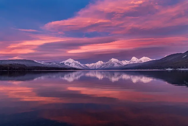 Lake McDonald Sunset, Glacier National Park, Montana, USA