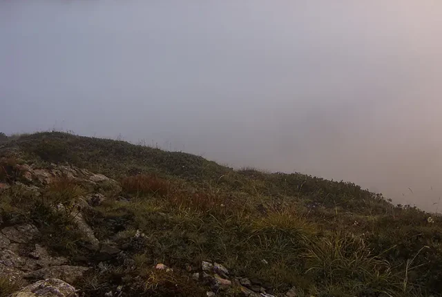 Light through the veil, passo giau, dolomites, italy