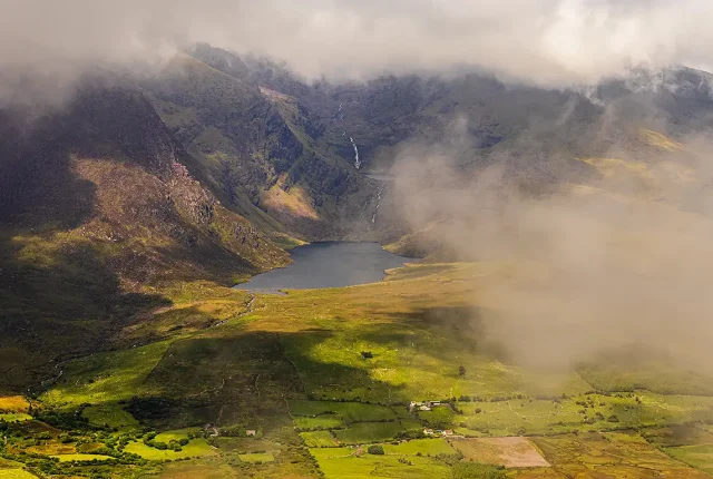 Loch cruite, connor pass, dingle, kerry, ireland