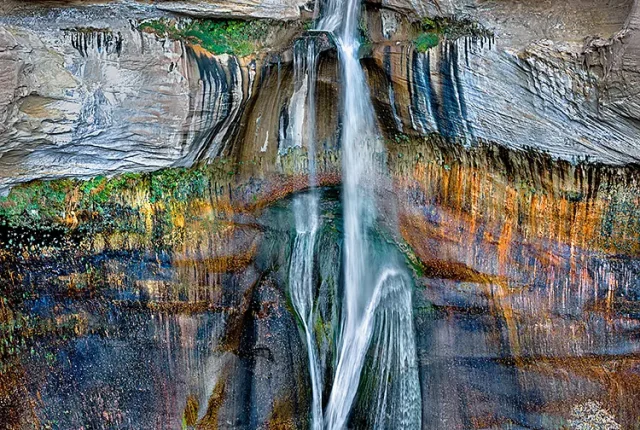 Lower calf creek falls, escalante region, utah, usa