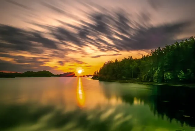 Magic Sunrise, Cobbs Arm, Newfoundland And Labrador, Canada