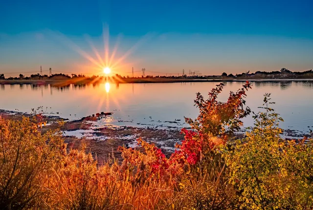 Magic Sunset, Riiviere des Pairiex, Montreal , Quebec, Canada
