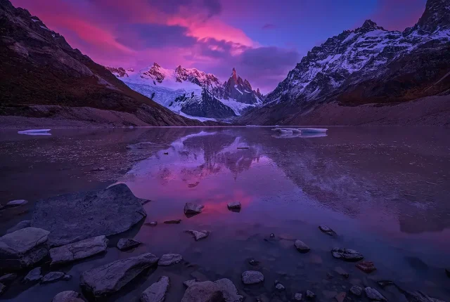 Magical Bluehour, Fitz Roy, Patagonia