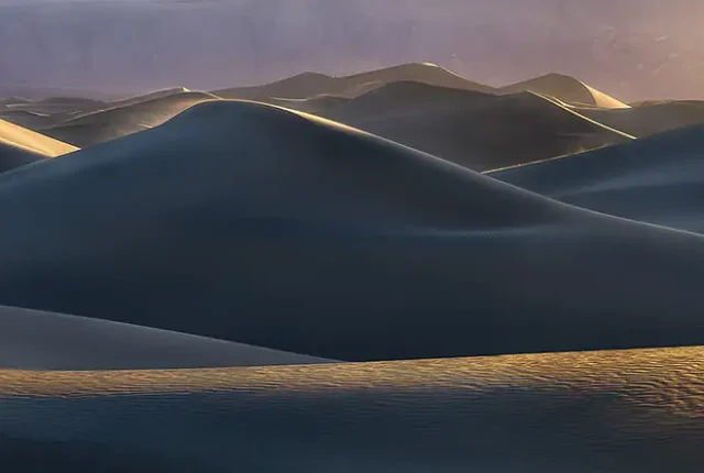 Mesquite Dunes Sunset, Death Valley, California, USA