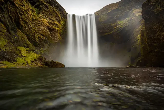 Mighty skogafoss, iceland