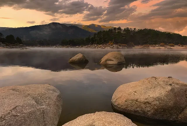 Mist And Morning Gold, Rinconada, Province of Avila, Spain