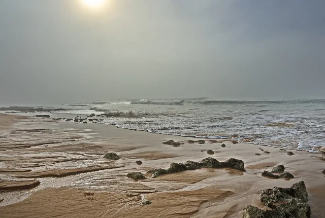 Misty Beach, Galle Near Albufeira, Portugal