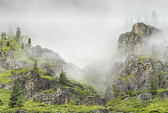 Mountain jagged serenity, plumas county, california, usa