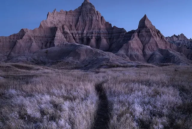 Predawn Badlands National Park, South Dakota, USA
