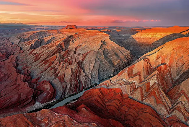 Raplee Monocline Sunset, Mexican Hat, Utah, USA