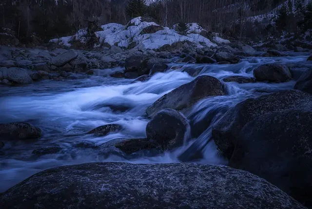 River bela and krivan mountain, high tatras, slovakia
