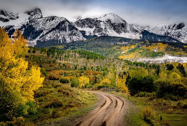 Road To San Juan Mountains, Ouray County, Colorado, USA copy