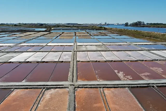 Salt Evaporation Ponds, Aveiro, Portugal