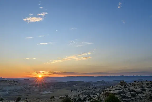 San Rafael Swell Sunrise, Emery County, Utah, USA