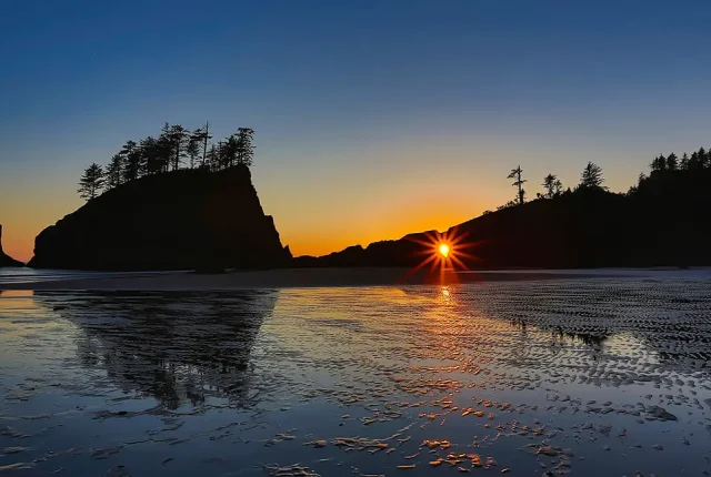 Second Beach Sunset, Olympic National Park, La Push, WA, USA
