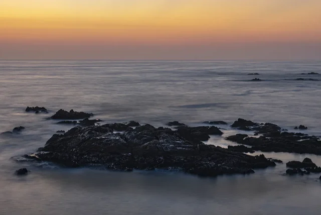 Silky Waters After Sunset, Boa Nova, Matosinhos, Porto, Portugal copy