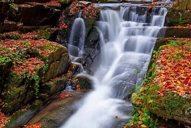 Sitovo waterfall, rhodope mountains, bulgaria