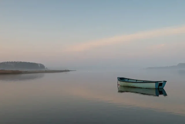 Solitude at mariagerfjord, hadsund, nordjylland, denmark