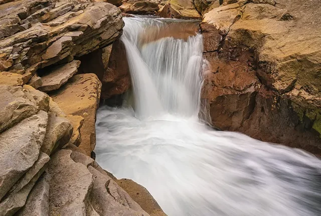 Spring at douglas falls, west virginia, usa