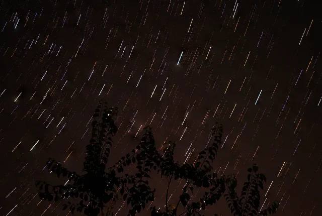 Stars And Autumn sky, Santa Cruz do Douro, Baiao, Porto, Portugal