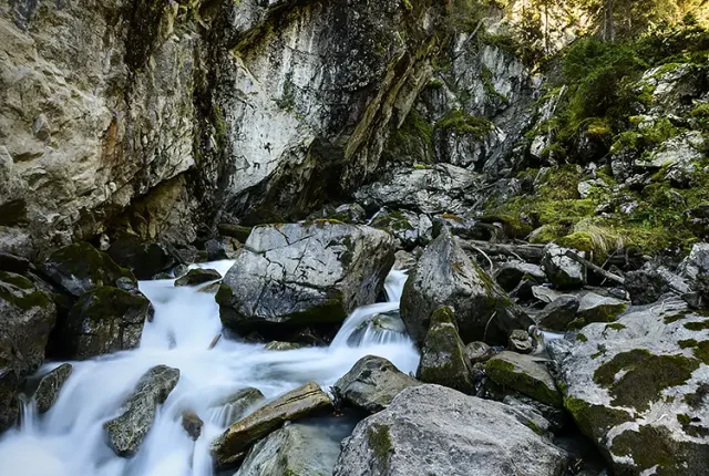 Stechelberg creek, bernese alps, switzerland