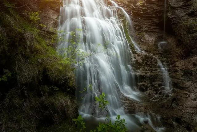 Stegovnik waterfall, jezersko, slovenia