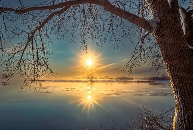 Striking Sunrise, PLage de l'Est, Montreal, Quebec, Canada