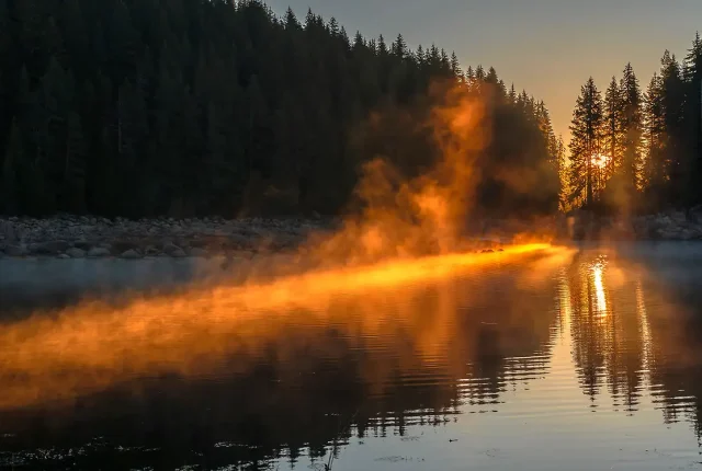 Sun Rays, Shiroka Polyana, Rhodope Mountain, Bulgaria