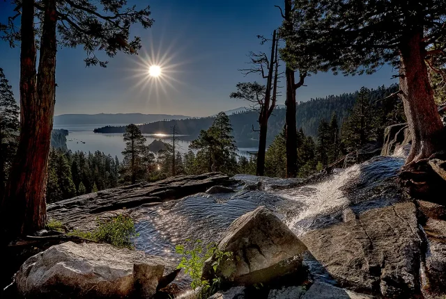 Sunrise Over Emerald Bay, Lake Tahoe, California, USA