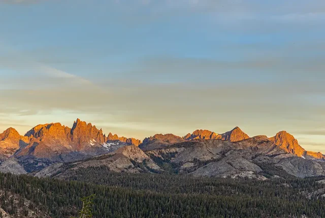 Sunrise Over Minarets, Mammoth Lakes, California, USA