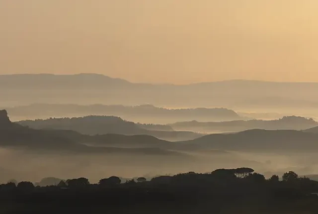 Sunrise Over Rivalto, Chianni, Tuscany, Italy