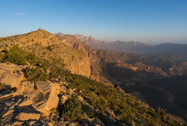 Sunrise Over Wadi Bani Awf, Jebel Hat, Oman