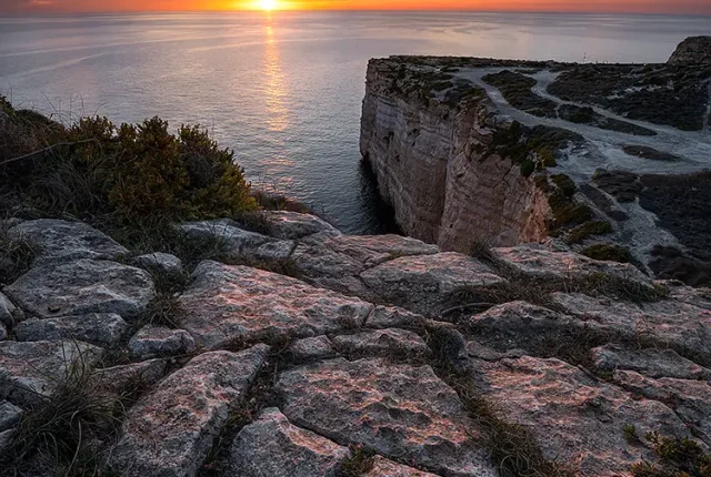 Sunset At Migra Ferha, Rabat, Malta