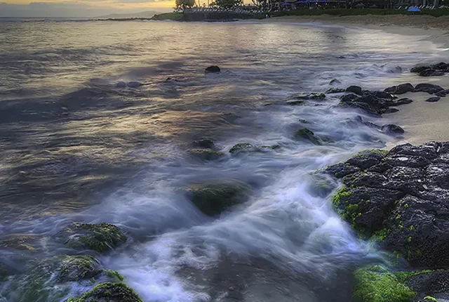 Sunset At Poipu Beach, Kauai, Hawaii, USA