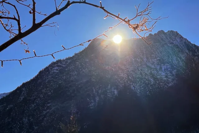 Sunset In Alagna Valsesia, Piedmont, Italy