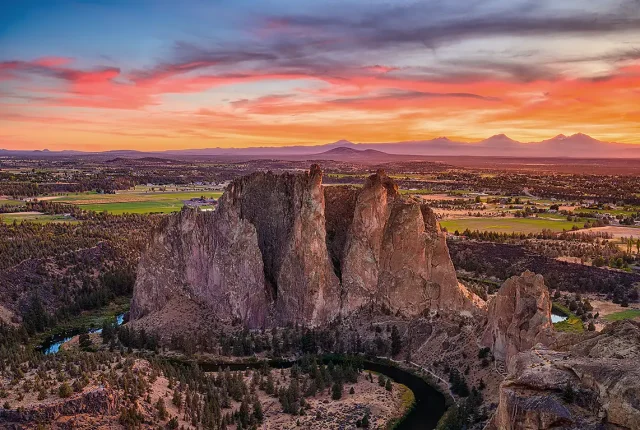 Sunset On Misery Ridge, Smith Rock State Park, Terrebonne, OR, USA