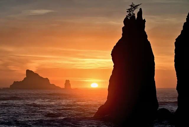 Sunset On The Dream Coast, Olympic National Park, Washington, USA