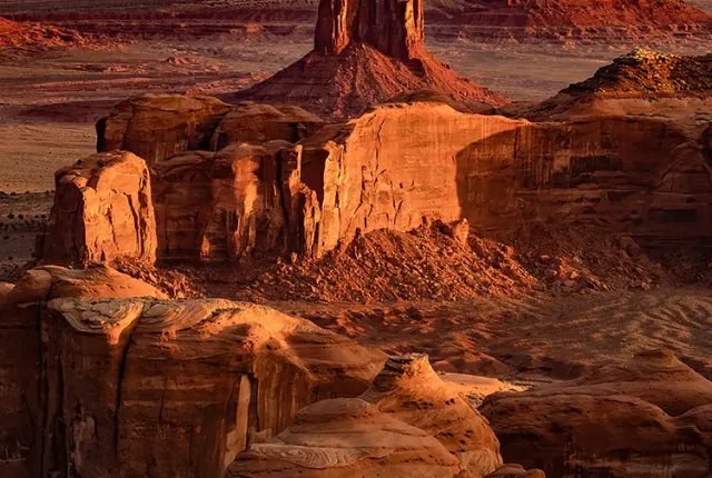 Sunset Over Monument Valley, Navajo Nation, Arizona, USA