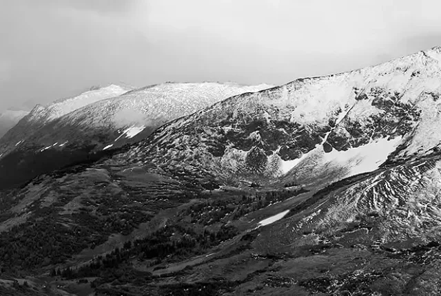 Sweeping View Of Rocky Mountain Range, Denver, Colorado, USA