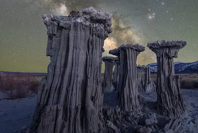 The alien columns, mono lake, california, usa