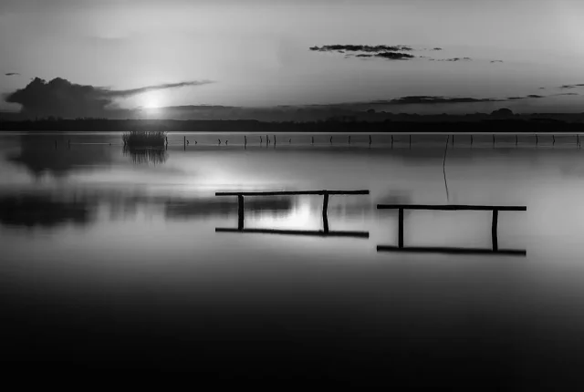 The Benches Of Massaciuccoli, Torre del Lago, Lucca, Tuscany, Italy