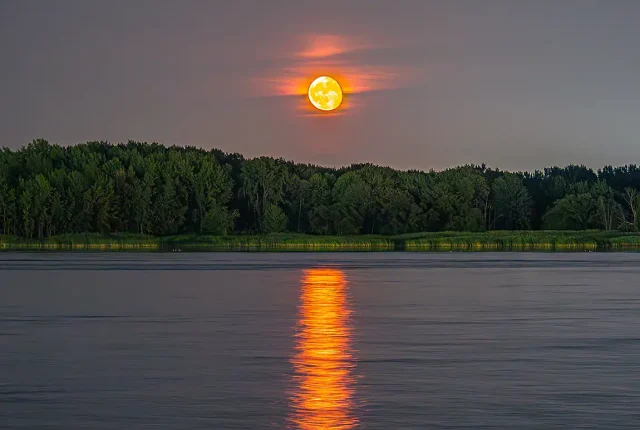 The Colored Moon, Promenade Bellerive, Montreal, Quebec, Canada