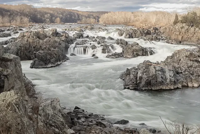 The great falls from overlook 3, mclean, virginia, usa