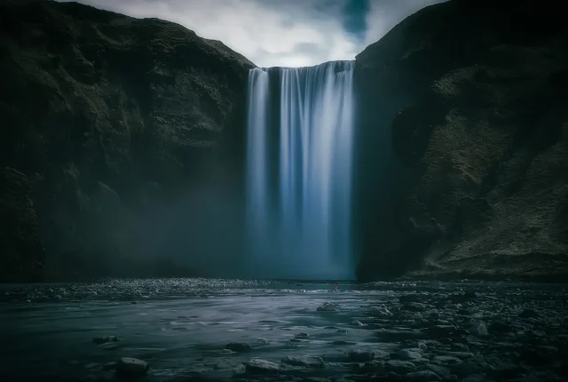 The majesty of skogafoss, iceland