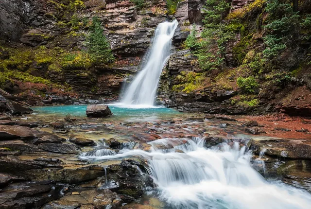 The secret waterfall, silverton, san juan county, colorado, usa