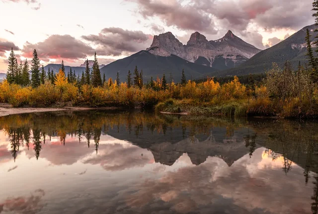 Three Sisters, Canmore, Alberta, Canada