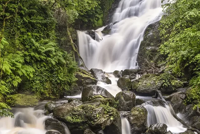 Torc waterfall, killarney, county kerry, ireland
