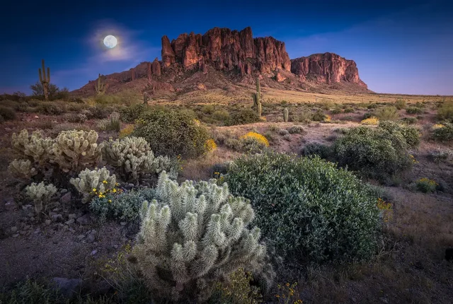 Twilight At The Lost Dutchman, Apache Junction, Arizona, USA