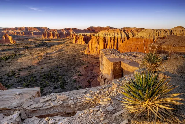 Upper Cathedral Valley Overlook, Capitol Reef National Park, Utah, USA